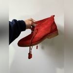 Hush Puppies  Cyra Catelyn Suede Chukka Boots Booties Hippie Boho Rust Orange 7.5 Photo 12