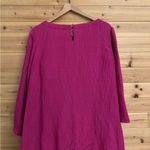 Soft Surroundings XL Magenta Oceo Tunic Wide Leg Gauze Textured Set Lagenlook Photo 6