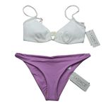 l*space L* Bikini Set 2 Piece SMALL Camacho Bottom & Helena Ribbed Top NEW NWT Photo 0