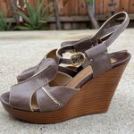 Chloé Chloe Saturnia Brown Calf Wedge size 38 Photo 2