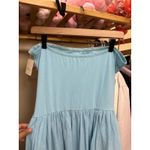 Free People  Onda Drop Waist Tube Midi Dress Size Medium Light Blue Photo 9