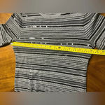 Antonio Melani Wool Blend Long Sleeve Sweater Sequin Stripes Cozy Size Med Photo 2