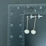 Swavorski Discontinued SWAROVSKI Swan Signed Dolce Silver Pave Crystal Drop Earrings 9g. Photo 6