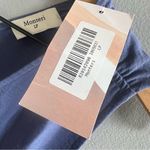 Monteri NWT Short Story Blue Knit Sleeveless Dress Drawstring Waist V Photo 3