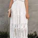 Boutique Boho Chic White Maxi Dress Photo 0