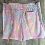 Adidas Size XL Tie Dye Shorts Side White Stripes Stretch Waistband Photo 1