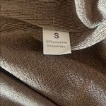 Gold Asymmetrical Puff Sleeve Cocktail Dress Photo 7