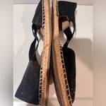 Reaction Kenneth Cole  ‘Luna’ Black Glitter Espadrilles Sandals Shoes Size 9‎ Photo 11