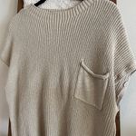 Free People NWOT Beach Oatmeal Knit Freya Sleeveless Sweater Top Photo 5