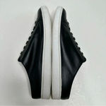 Vince  Black Varley Lace-Up Slip-On Leather Mule Sneakers Size 8.5 Photo 2