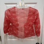 Victoria's Secret  Y2K Babydoll And Coverup Top Red Lace Lingerie Set Women Small Photo 4