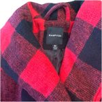 Rampage  Women’s Buffalo Check Plaid Pea Coat Double Breasted Jacket Size Medium Photo 2