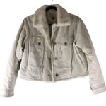 Universal Threads Universal Thread Womens Faux Sherpa Lined Denim Jacket White Size S Photo 0