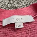 Loft  pink knit open-front cardigan size S Photo 5
