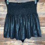 Queen of Sparkles Women's High Waist Pleated Shorts black iridescent summer boho Photo 4