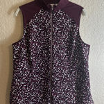 Chico's Weekends by 1 Medium Full Zip Vest Jacket Burgundy Sleeveless Photo 0