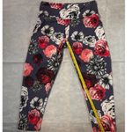 Balance Collection Floral Yoga Capri Pants No Size Exercise Running Gym Athlete Blue Photo 2