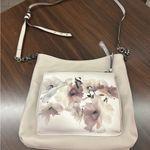 Vera Wang Floral Accent Gray Shoulder Bag Photo 8