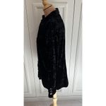 Harvé Benard Vintage Harve Benard Black Velvet Shirt‎ Jacket Whimsigoth Goth Minimalist Photo 7