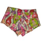 Farm Rio Anthropologie Vintage Denim Floral Button-Up Shorts EU Sz 38 US Size S Photo 1