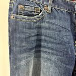 BKE Buckle Denim Jeans Kate Stretch Bootcut Whiskers 32x35.5 Medium Dark Wash Photo 6