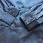 Alfani (NWT) Satin Long Sleeves V-neck Dress Size L Photo 5