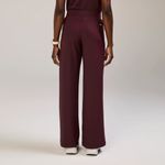 FIGS High Waisted Salina FORMx Wide Leg Scrub Pants in Burgundy, Size X-Small Photo 6