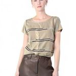 Style & Co . Women’s Short Sleeve Blouse Size Small - Beige Photo 0