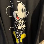 Disney Mickey Mouse Skeleton Halloween Black Sweatshirt XL Extra Large Photo 1