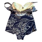 Jantzen retro pin up Swimsuit navy white floral size large Photo 8