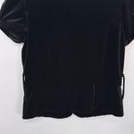 NIKIBIKI Vintage Y2K  Velvet Jacket Juniors Large Black Whimsigoth Silver Buttons Photo 8