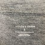 14th & Union bell wrist long sleeve Gray basic tee Photo 7