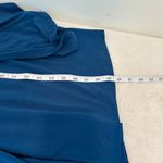 Betabrand  Faux-Wrap Dress Blue Opal Pockets Stretch Size L Photo 12