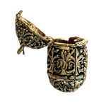 Prayer Cross Poison Box Pendant for a Necklace Ornate Gold Magnetic Photo 3