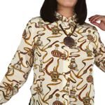 Talbots 90s Vintage Regal Retro Bottle Blouse Button Down Long Sleeve Small Photo 4