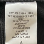 Superfoxx  bodycon black mini dress front asymmetric zipper Stretchy Sz S Photo 10