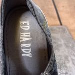 Ed Hardy Vintage  Low Top Sneakers in Silver Glitter Snakeskin Print Size 6 Photo 8