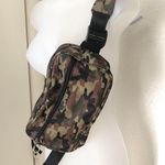 Green khaki camo army camoflague crossbody rectangular belt fanny bag purse Photo 0