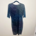 ASOS  Marled Midi Dress Gray Purple Ombre Size US 8 Stretch Photo 2