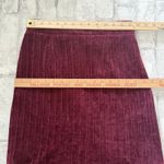 Hutch NWT  Wine Velour Rib Midi Skirt Side Slit Zipper Elegant Womens Sz S Photo 8