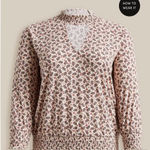 Torrid NWT  Textured Jersey Choker Neck Smocked Bottom‎ Top Photo 0