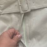 Ann Taylor Wide leg trousers pants with matching belt cream high waisted Sz 14 Photo 8