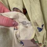 Sundays  Butterfly Flutter Print Button Down in Lime Photo 7