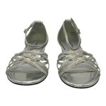 East Street Alive At 5 Tarrah Dress Sandal Silver Glitter US Women's 6.5 WW Photo 3