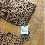 A pea in the pod NWT Maternity Cheetah Convertible Two Piece Swimsuit Size L Photo 1