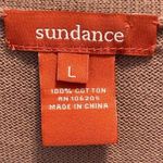 Sundance  Brown V-Neck Floral Lace Trim Button Front Cardigan Size L Photo 3