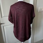 IRO  Relaxed burgandy Dolman Sleeve Tee Photo 5