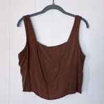 Final Touch  Brown Crop Top M Photo 0