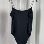 Forever 21  Medium Square Neck Satin Bodysuit Formal Sexy Solid Photo 1