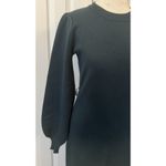 Lulus  NWT Sweater Dress Sz MED Rhapsodize Emerald Green Balloon Sleeve Bodycon Photo 4